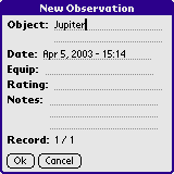 Planets! Observeration Display